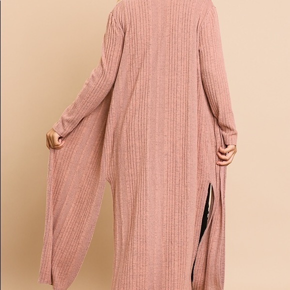 Umgee sweater duster dusty pink - Picture 3 of 4